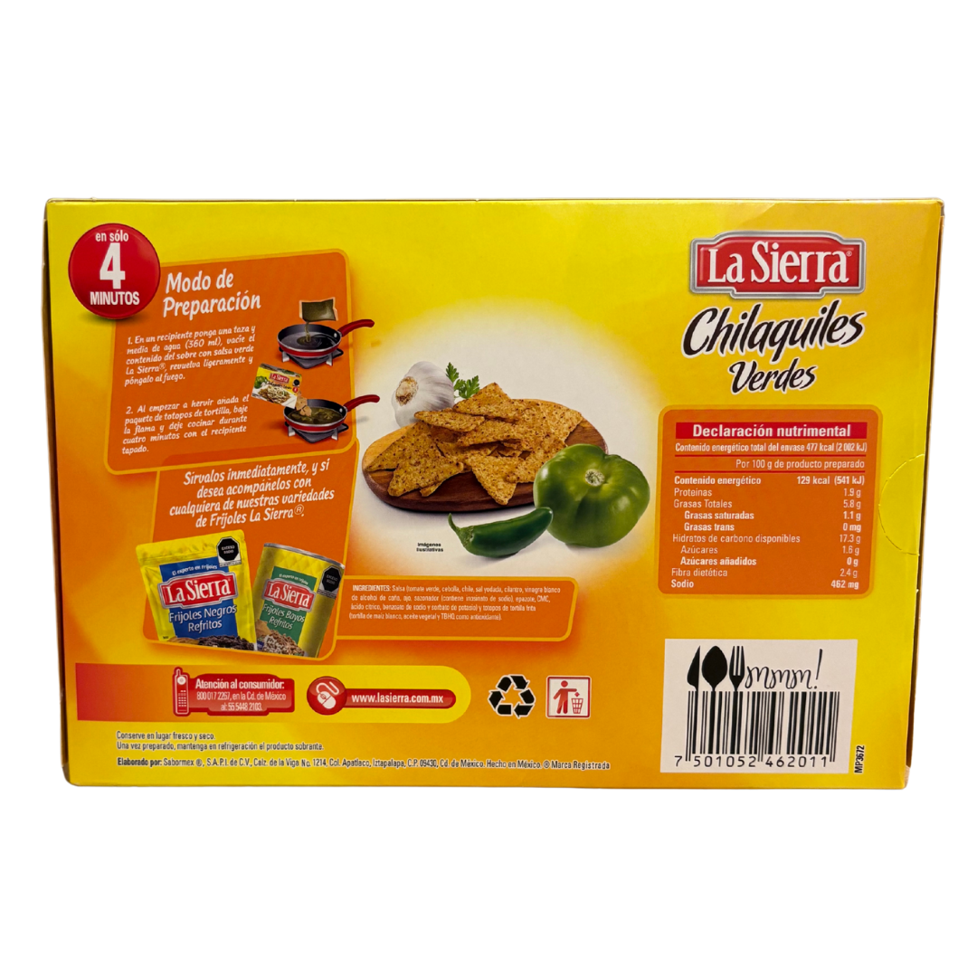 La Sierra - Green Chilaquiles - Ready To Make Chilaquiles Set (370g)
