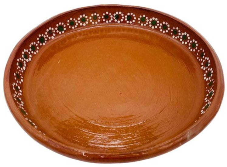 Mexican Red Clay Snack Tray 30cm