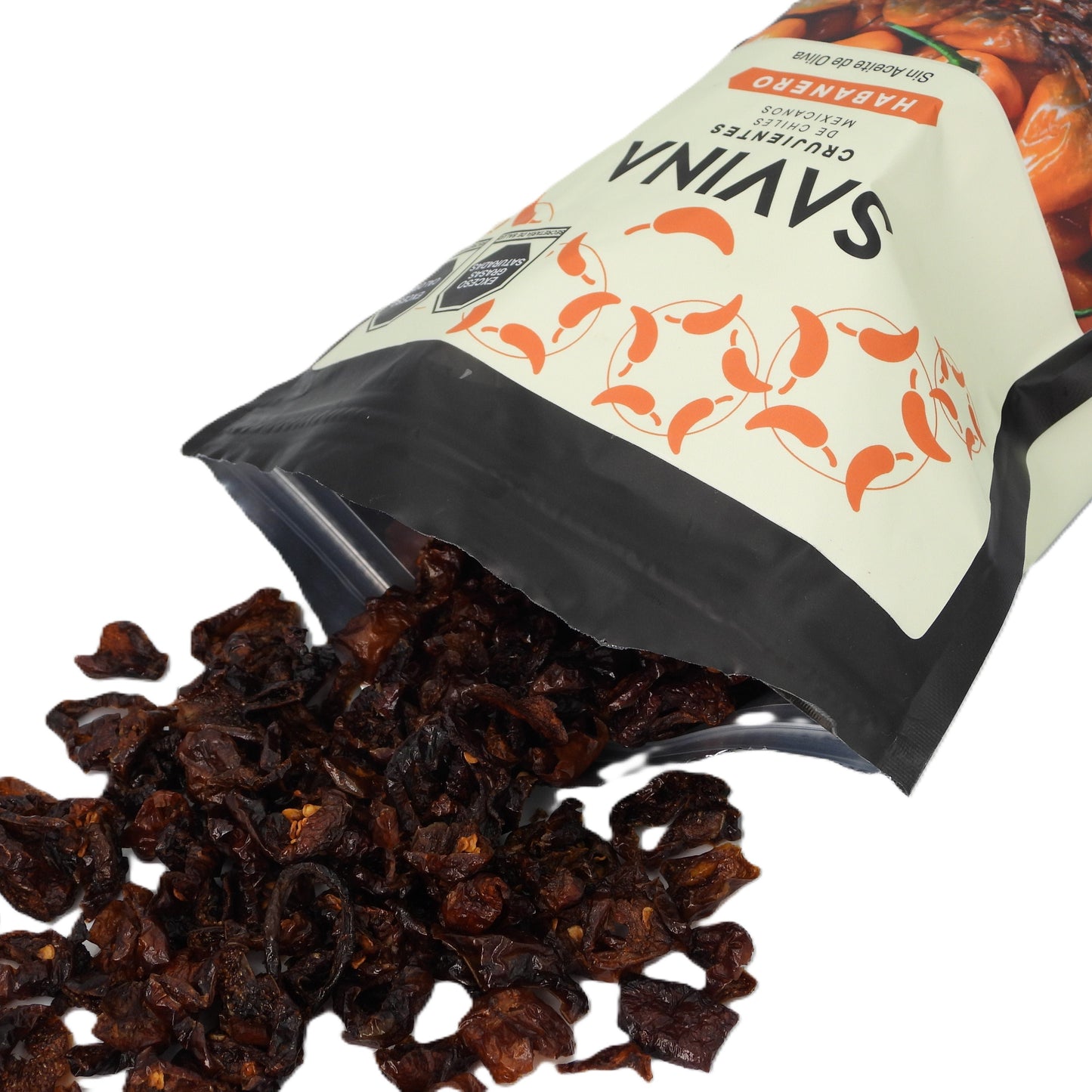 Crispy sliced “habanero” chilli chips in bag 200g