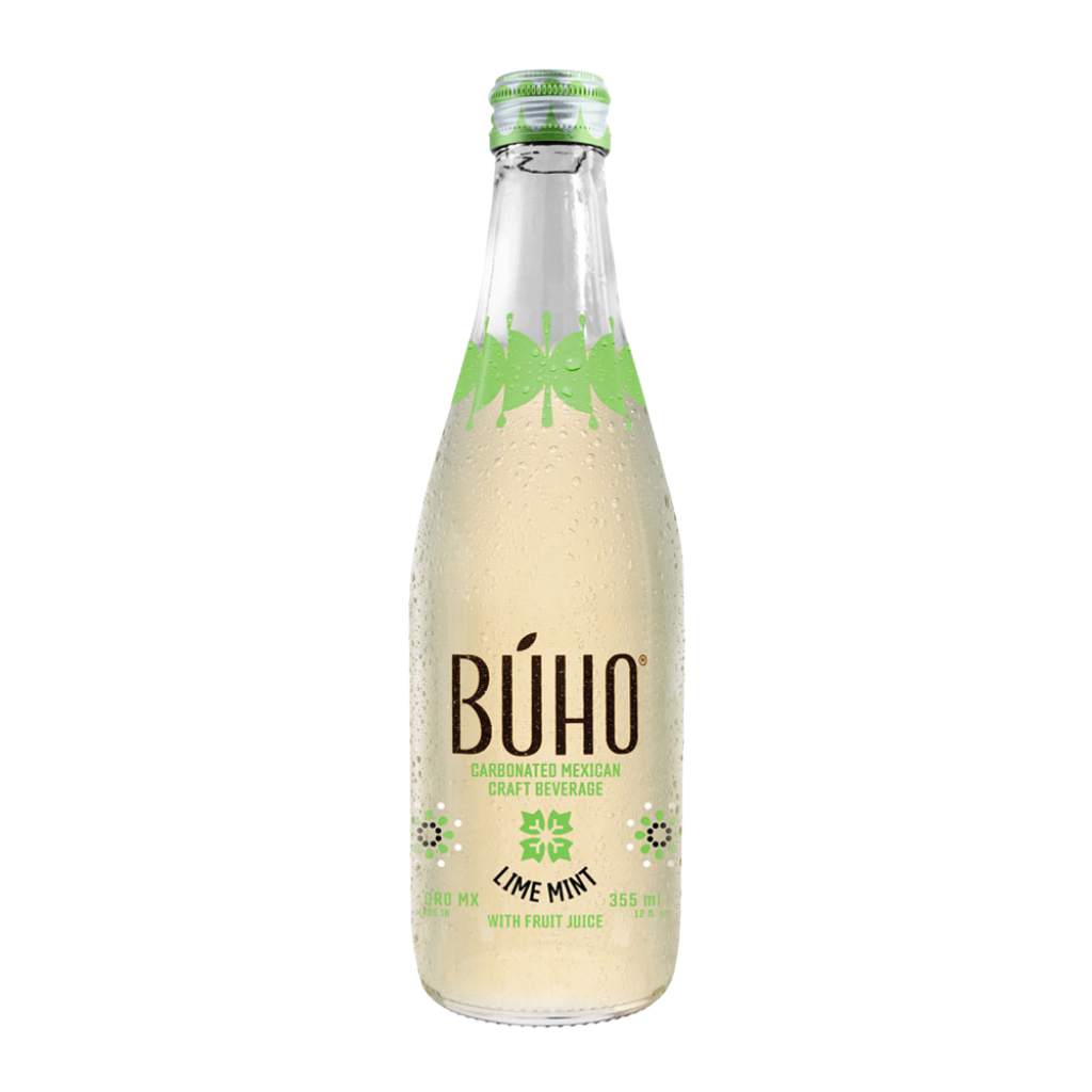 Buho Lime and Mint fruit soda 355ml