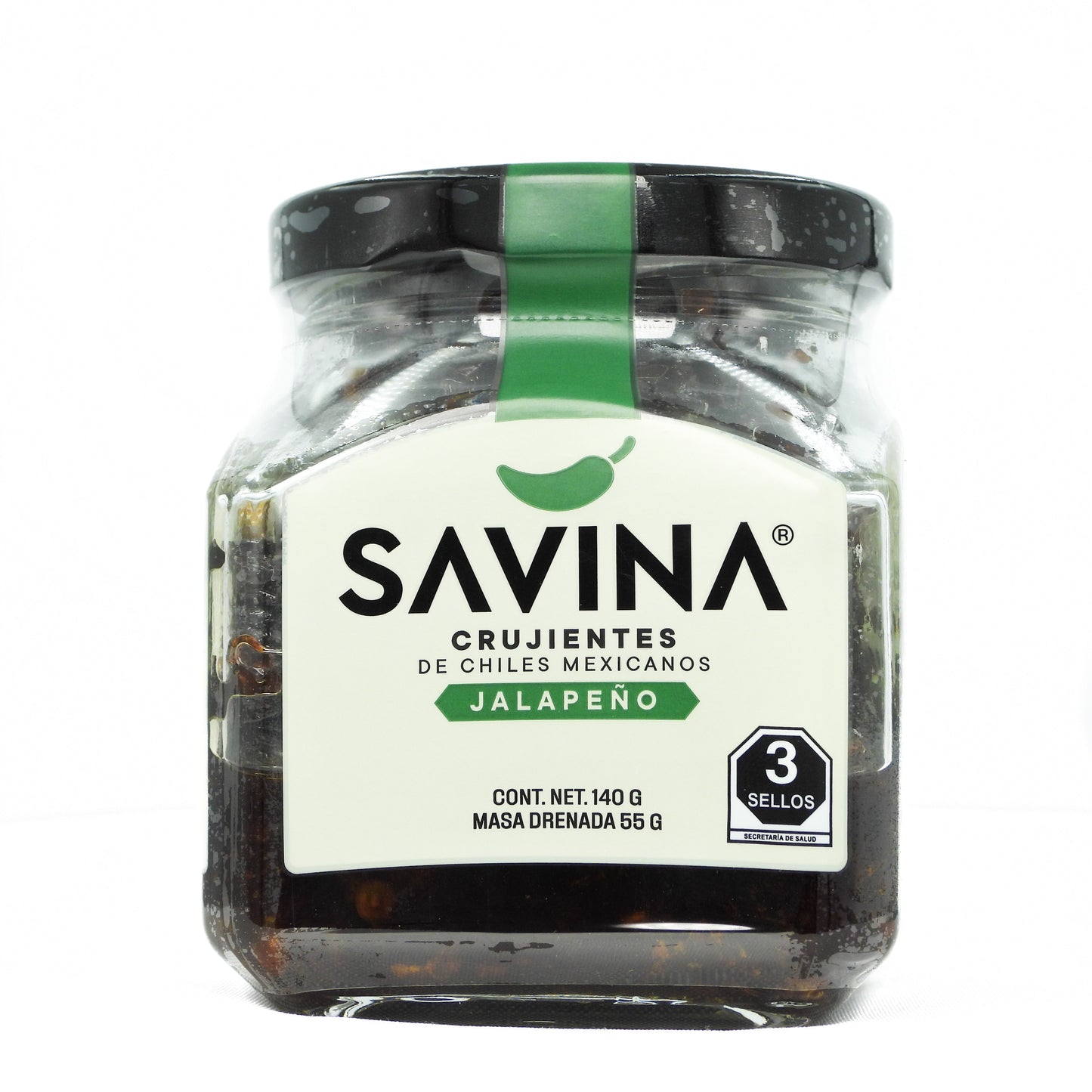 Crispy sliced “jalapeño” chilli, medium spiciness, 140g