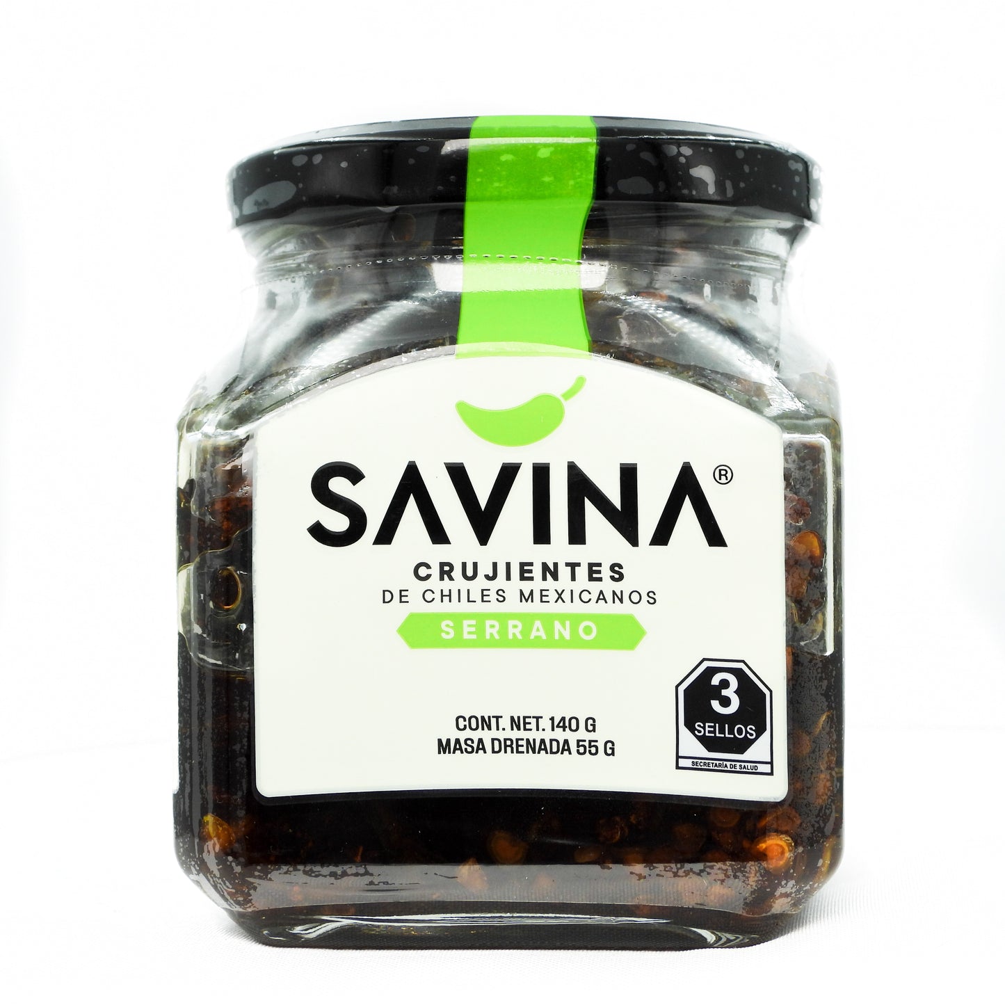 Crispy slice “serrano” chilli in olive oil, medium spiciness, 140g
