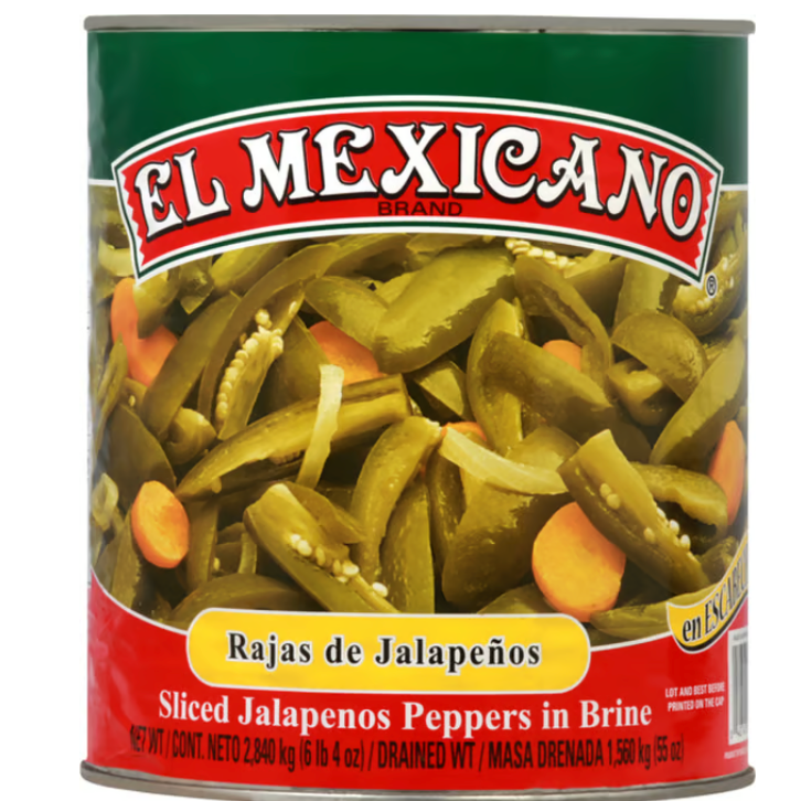 El Mexicano - Sliced Jalapeno Chili (2840g)
