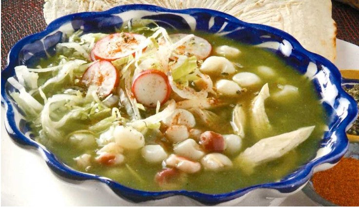 Hominy corn, Pozole with green sauce, ready to eat, 822 g