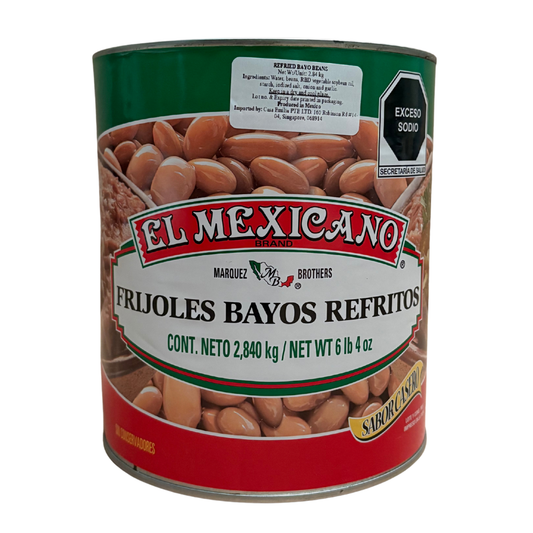 El Mexicano - Brown Refried Beans (2840g)