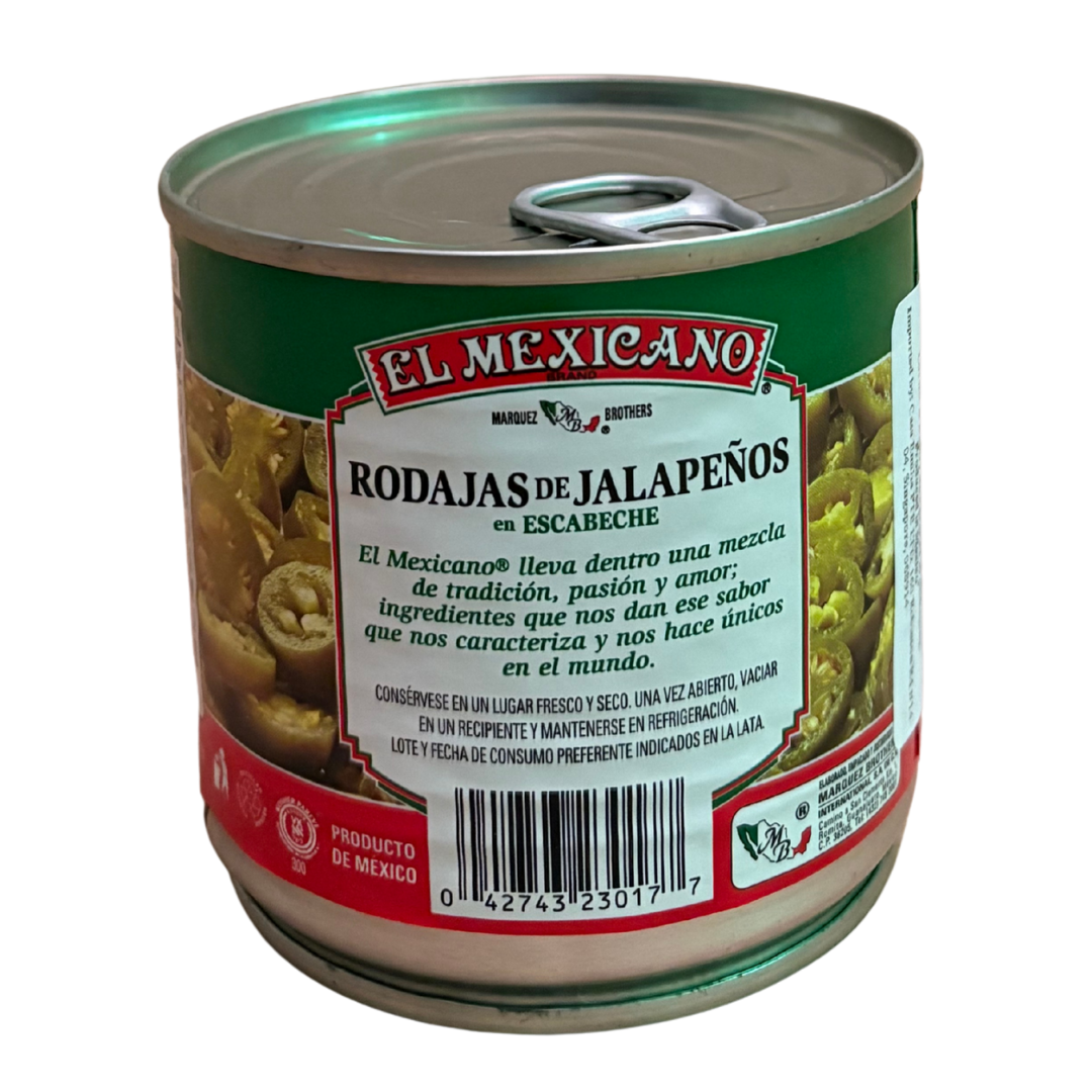 El Mexicano - Nacho Sliced Jalapeno Chili (380g)