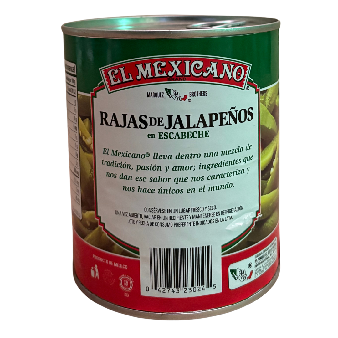 El Mexicano - Sliced Jalapeno Chili (800g /drained wt 440g)