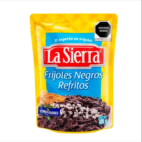 La Sierra Refried Black Beans, bag – 473g