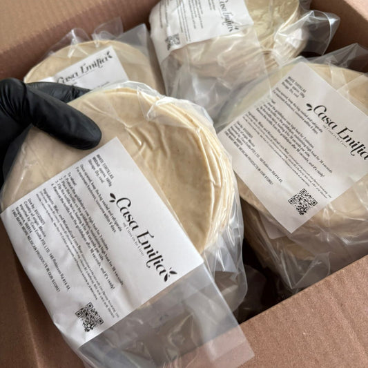 Authentic mexican corn tortillas (Made in MEXICO) - 1Kg, fresh, vacuum-packed - 16cm