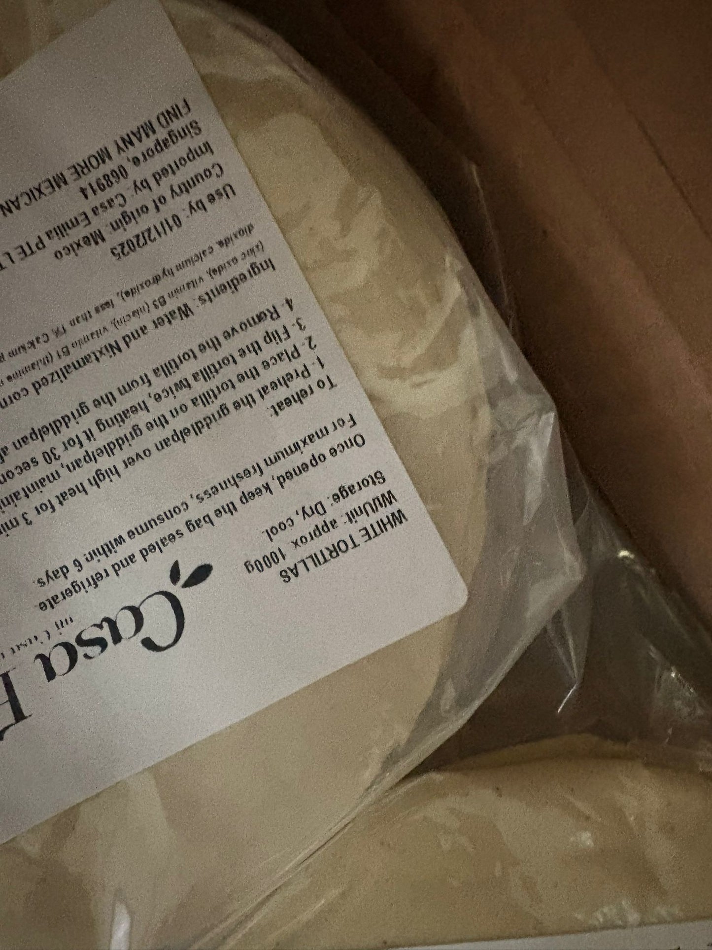 Authentic mexican corn tortillas (Made in MEXICO) - 1Kg, fresh, vacuum-packed - 16cm