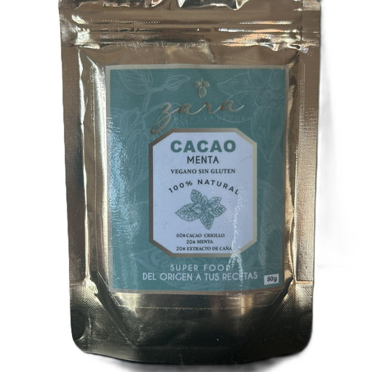 Cacao powder with mint, 80gr.