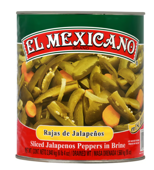 El Mexicano - Sliced Jalapeno Chili (2840g)
