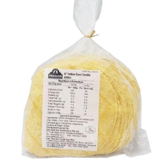 Yellow corn tortillas 851g, 60pc (frozen)