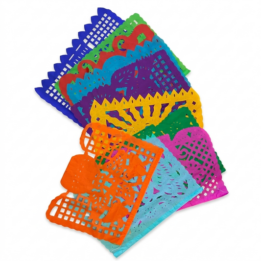 Casa Emilia - Hand Made Papel Picado Large Flag 30 x 45 cm (10 strips)