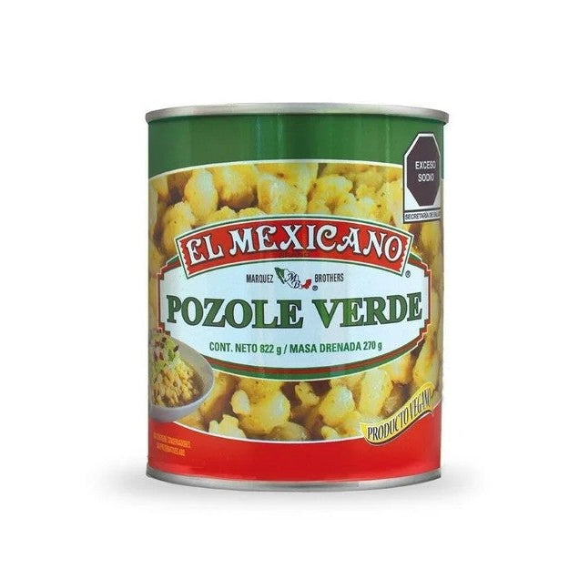 Hominy corn, Pozole with green sauce, ready to eat, 822 g