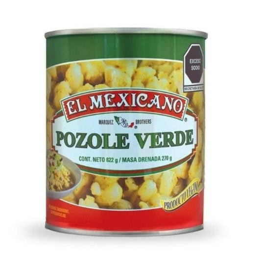 Hominy corn, Pozole with green sauce, ready to eat, 822 g